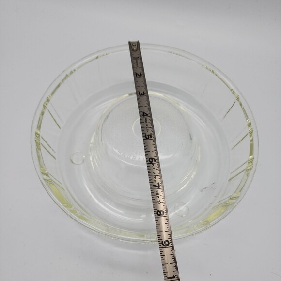 Baking Bundt Cake Pan Jello Mold Clear Glass Vintage McKee Queen Anne Glasbake - Picture 4 of 11